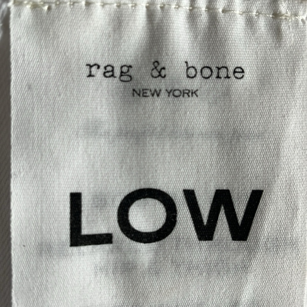 Rag and Bone White Piper Low Rise Straight Jeans NWT - Picture 9 of 10